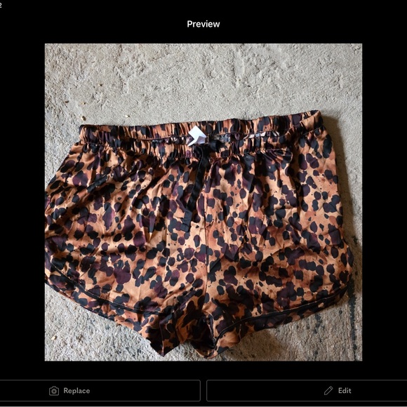 Stars Above Leopard Print Athletic Shorts - Picture 1 of 2